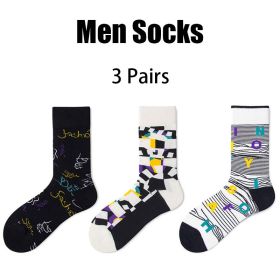 3 Pairs Mens Colorful Athletic Socks Cushion Running Socks Breathable Comfort Seamless Anti-slip And Anti-odor For Sports Running Fitness Hiking (Option: Men)