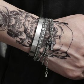 Party Mens Bangle Men For Bracelets Jewelry Male (Color: ZJ6377)