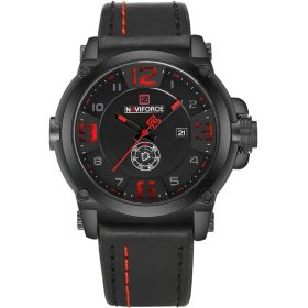 Aviator Vintage Watch Fashion Trend (Color: Black red)