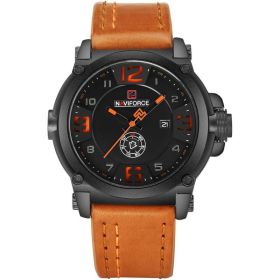 Aviator Vintage Watch Fashion Trend (Color: Black yellow brown)