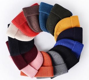 Hat Men And Women'S Fashion Warm Knit Wool Hat Hip Hop Cold Hat (Color: Army Green)