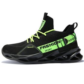 Women and Men Sneakers Breathable Running Shoes Outdoor Sport Fashion Comfortable Casual Couples Gym Mens Shoes Zapatos De Mujer (Shoe Size: 41, Color: G133 Black Green)