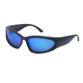 New Amazon Explosive Personality Cycling Sports Sunglasses Men's Wholesale UV Protection Sunglasses Women's Trend (Color: C7 sand black ice blue)