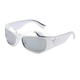 Punk K Sunglasses Men's Amazon Explosive Cycling Sports Sunglasses Women's Glasses Wholesale (Color: C9 electroplating mercury coating)