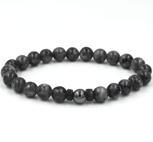 Personality Men's Black Volcanic Stone Bracelet (Color: A)