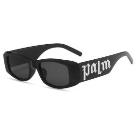 1/2pcs Vintage Small Frame Square Sunglasses Women Men Fashion Luxury Brand Designer Trend Punk Hip Hop Sun Glasses Female UV400 (Lenses Color: black 1pcs, Frame Color: AS Picture)