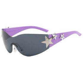 Oversized Fashion Frameless Sun Glasses for Women Men (Color: style 8)