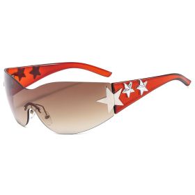Oversized Fashion Frameless Sun Glasses for Women Men (Color: style 9)
