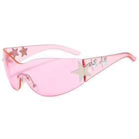 Oversized Fashion Frameless Sun Glasses for Women Men (Color: style 6)