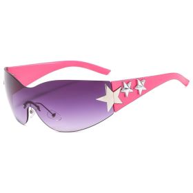 Oversized Fashion Frameless Sun Glasses for Women Men (Color: style 2)