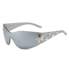 Oversized Fashion Frameless Sun Glasses for Women Men (Color: style 5)