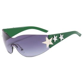 Oversized Fashion Frameless Sun Glasses for Women Men (Color: style 4)