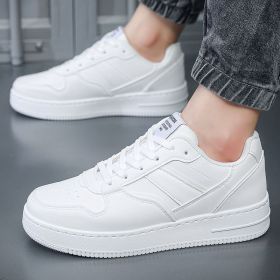 New men's fashion board shoes casual shoes small white shoes comfortable men's shoes casual sports shoes (Color: White, size: 42)