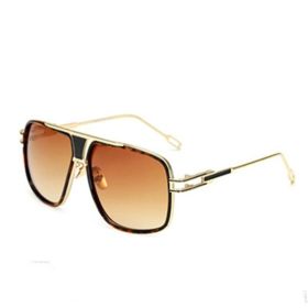 Retro Steam Punk Sunglasses Round Steampunk For Women Men (Color: Brown Lens)