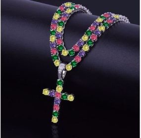 EMPEROR 6MM Tennis Choker Pendant | 912671 (Color: Rainbow)