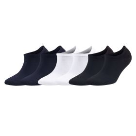 6 Pairs No Show Invisible Socks for Men Bamboo Men Socks Shoe Size 8-11.5 (Color: Assorted)