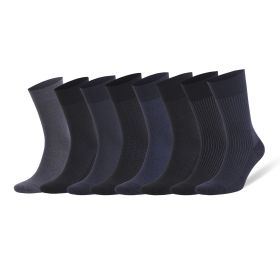 8 Pairs Bamboo Rayon Dress Socks for Men Premium Odor Free Trouser Socks Shoe Size 8 to 11.5 (style: Style 5)