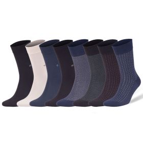 8 Pairs Bamboo Rayon Dress Socks for Men Premium Odor Free Trouser Socks Shoe Size 8 to 11.5 (style: Style 2)