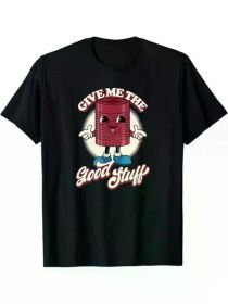 Retro Toon Canned Cranberry Sauce Vintage Cran Lover T-Shirt, 100% Cotton, Halloween Thanksgiving Christmas Gift (Color: Black, size: L)